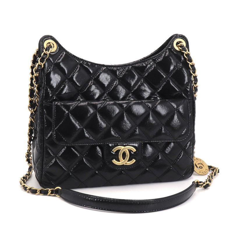 CHANEL シャネル マトラッセ ホーボー チェーンショルダーバッグ  