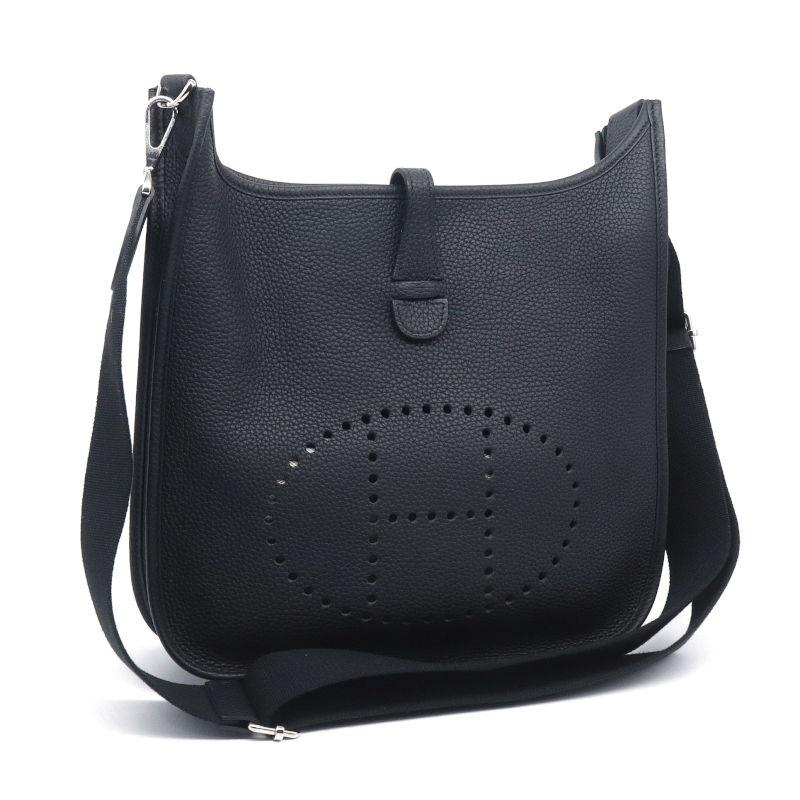エルメス HERMES ショルダーバッグ エヴリン3 GM トリヨンクレマンス ブラック ユニセックス 送料無料【中古】 r11051a エルメス エヴリン TPM ブラック トリヨンクレマンス レディース