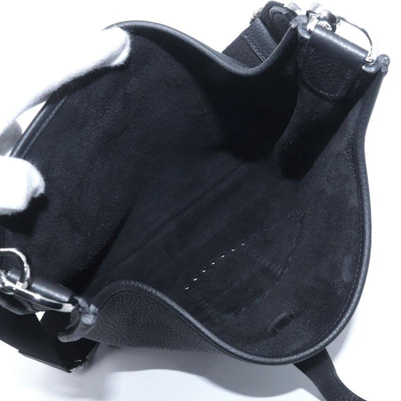 HERMES(エルメス) エヴリン3 PM ブラック黒 トリヨンクレマンス パラジウム金具 シルバー金具 W刻印 ショルダーバッグ 肩掛け 斜め掛け エブリン レディース 40802168842【中古】【アラモード】 エヴリン エルメス エヴリン3 PM C刻印 トリヨンクレマンス ブラック