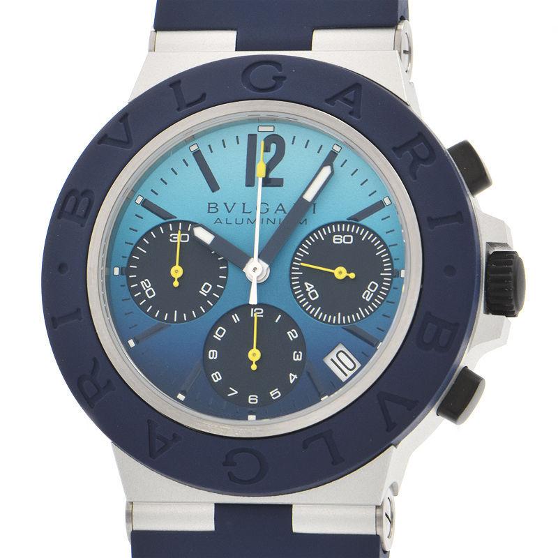 BVLGARI ラバーベルト クロノグラフ 時計 ブルガリ アルミニウム」から41mm径のクロノグラフほか