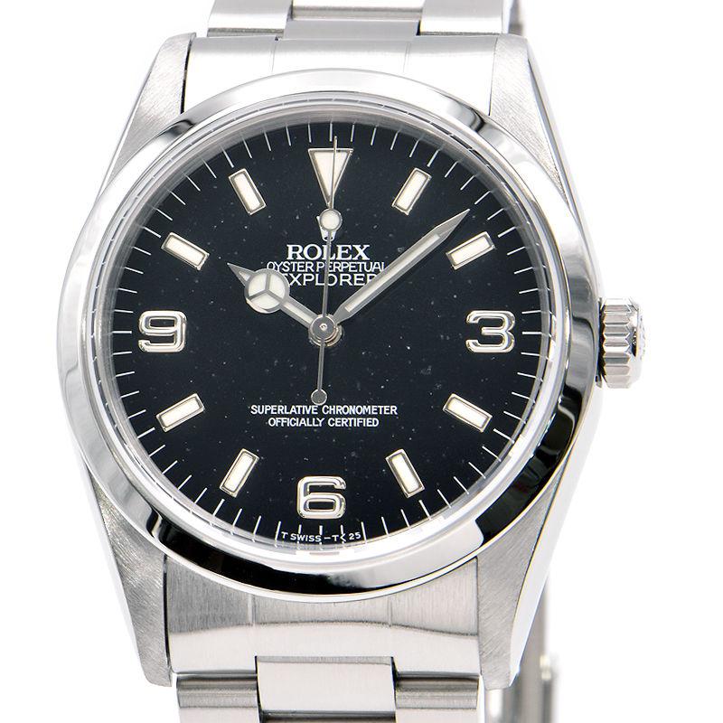 ロレックス エクスプローラー1 14270 w番 エクスプローラー（ROLEX） [3年保証] ロレックス メンズ