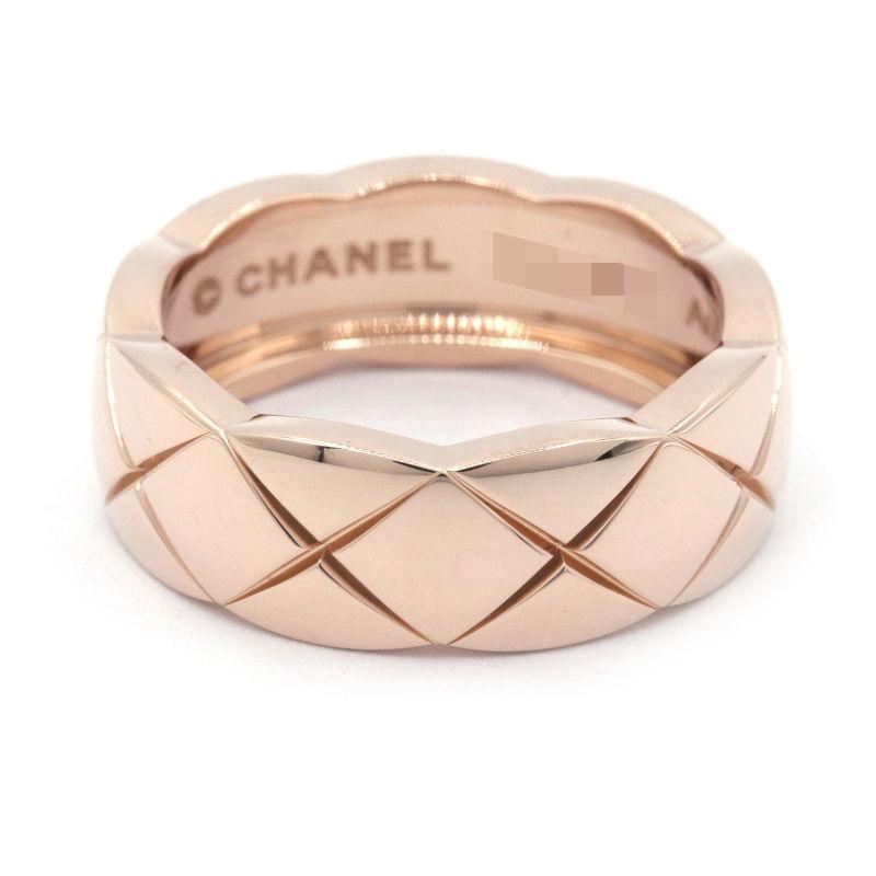 シャネルココクラッシュリングミディアムホワイトゴールド51