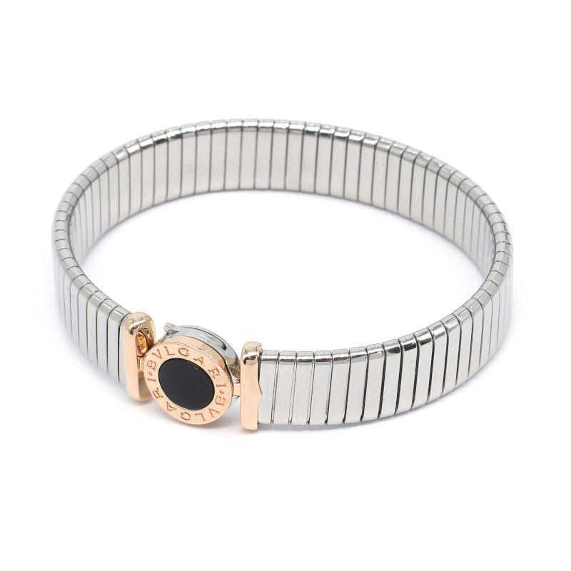 美品♡ ブルガリブルガリ トゥボガス バングル BVLGARI BVLGARI（ブルガリ） トゥボガスバングル Mサイズ 17.5cm SS K18PG