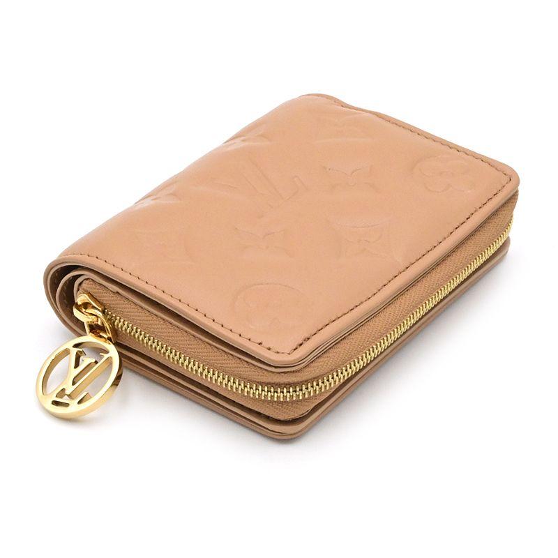 極美品✨ルイヴィトン クッサン ラムレザー ポルトフォイユルー 二つ折り財布 茶 LOUIS VUITTON（ルイ・ヴィトン） ポルトフォイユルー クッサン M81673