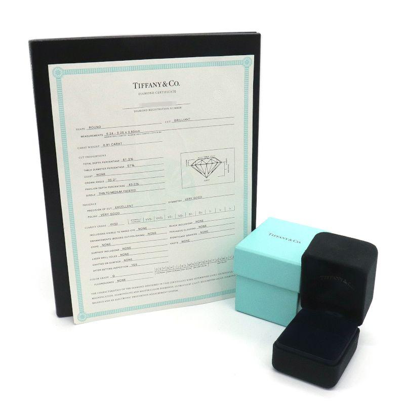 TIFFANY&Co.（ティファニー） Gカラー/VVS2/EX/0.91ctダイヤ スリー