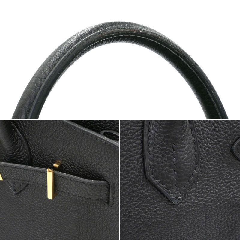 Birkin エルメス バーキン30 □M刻印 2009年製 トゴ ブラック ゴールド