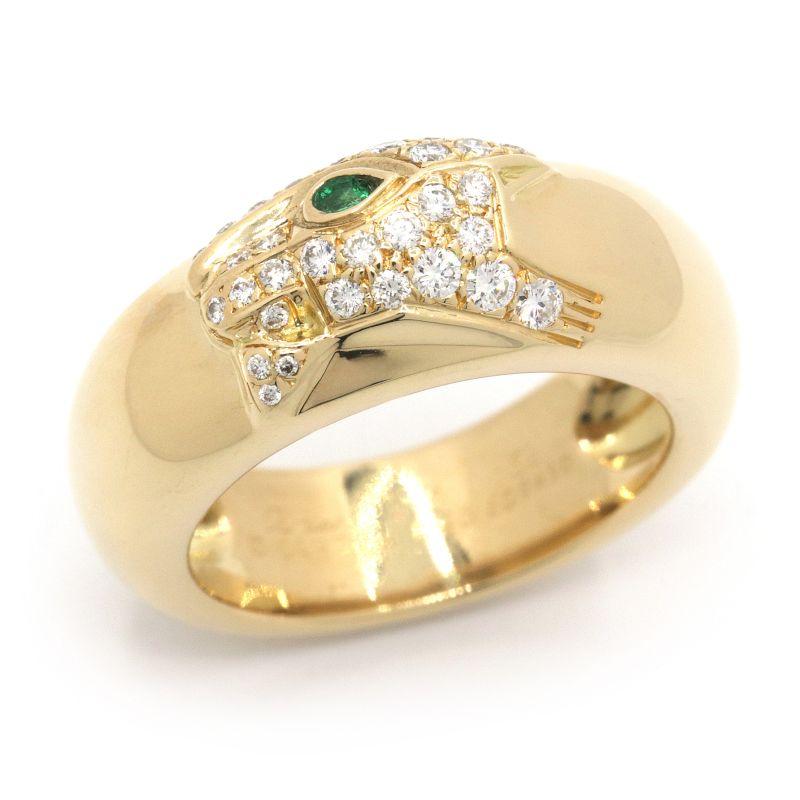Cartier パンテールリング ゴールド 楽天市場】カルティエ パンテール ドゥ K18イエローゴールド