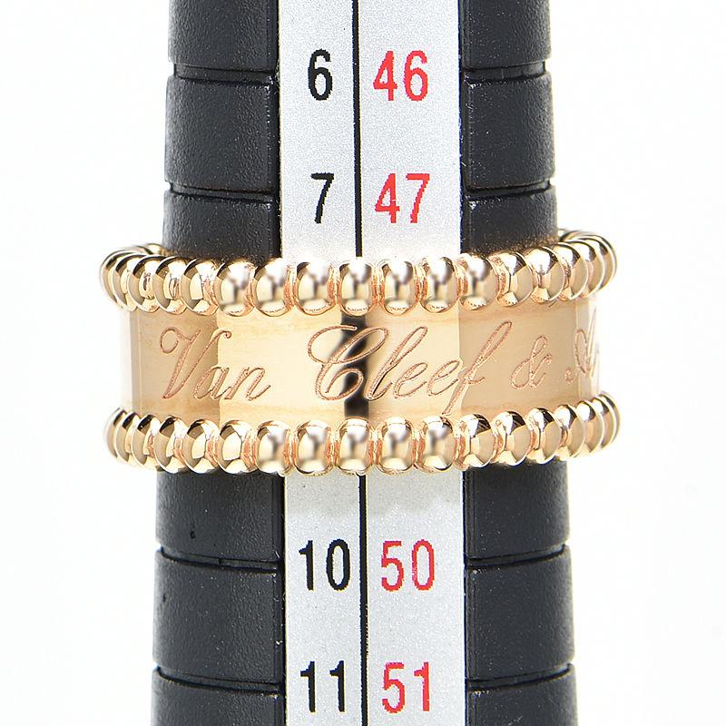 ヴァンクリーフ ビーズデザインリング　ペルレ シニアチュール ペルレ シニアチュール リング 18K ホワイトゴールド - ヴァン