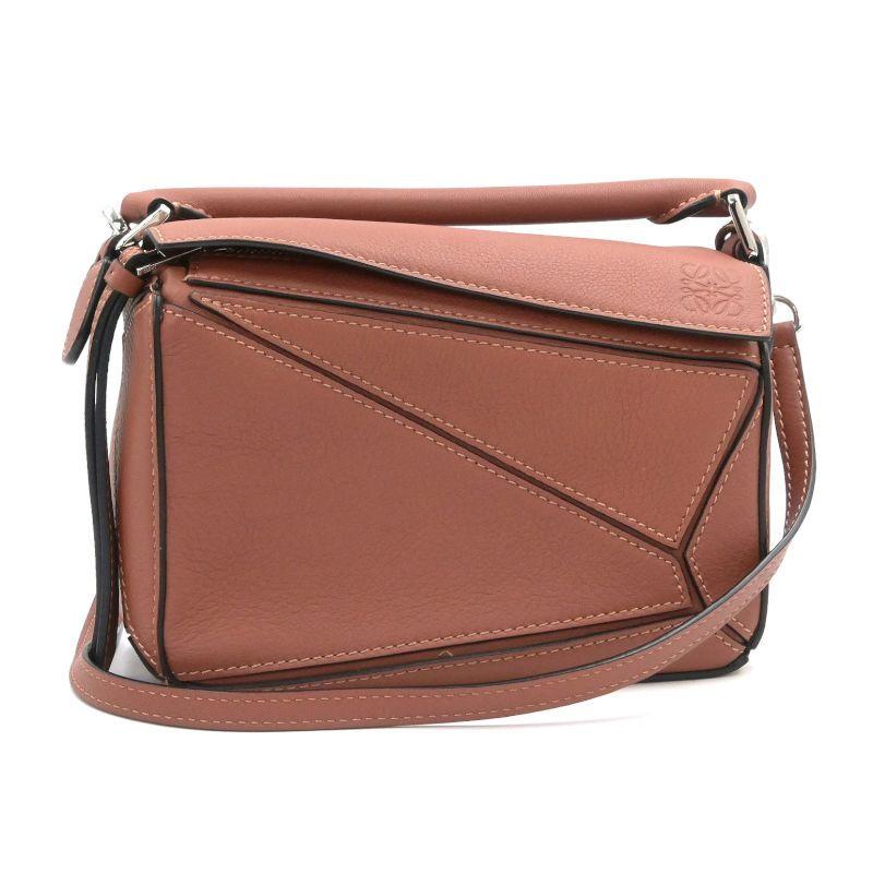 Puzzle（LOEWE） ロエベ パズルバッグミニ クラシックカーフ タン 