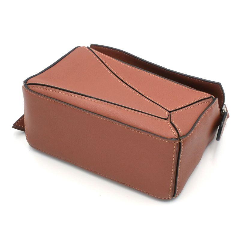 Puzzle（LOEWE） ロエベ パズルバッグミニ クラシックカーフ タン 