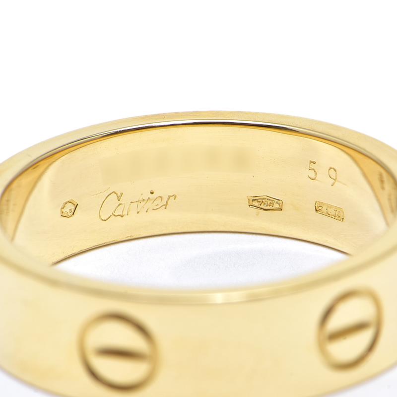 カルティエ Cartier ラブリング イエローゴールド YG #59 LOVE（Cartier） カルティエ ラブリング #59 19号 K18YG LOVEリング 平