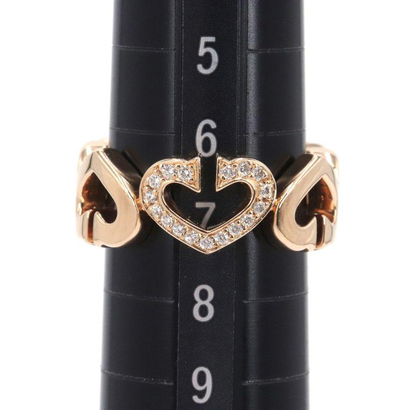 Cartier カルティエ Cハートリング ダイヤモンド #47 7号 K18PG Cartier カルティエ Cハートリング ダイヤモンド #47 7号 K18PG