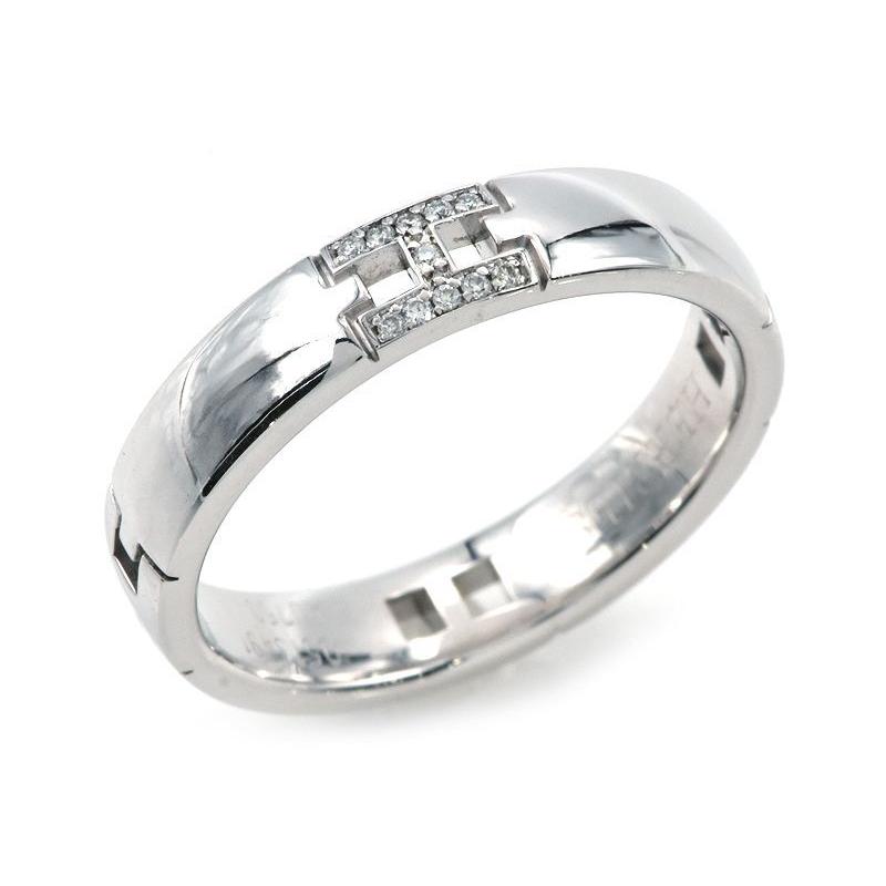 エルメス ウェディングリング エヴァーヘラクレス 6号 K18WG 新品仕上