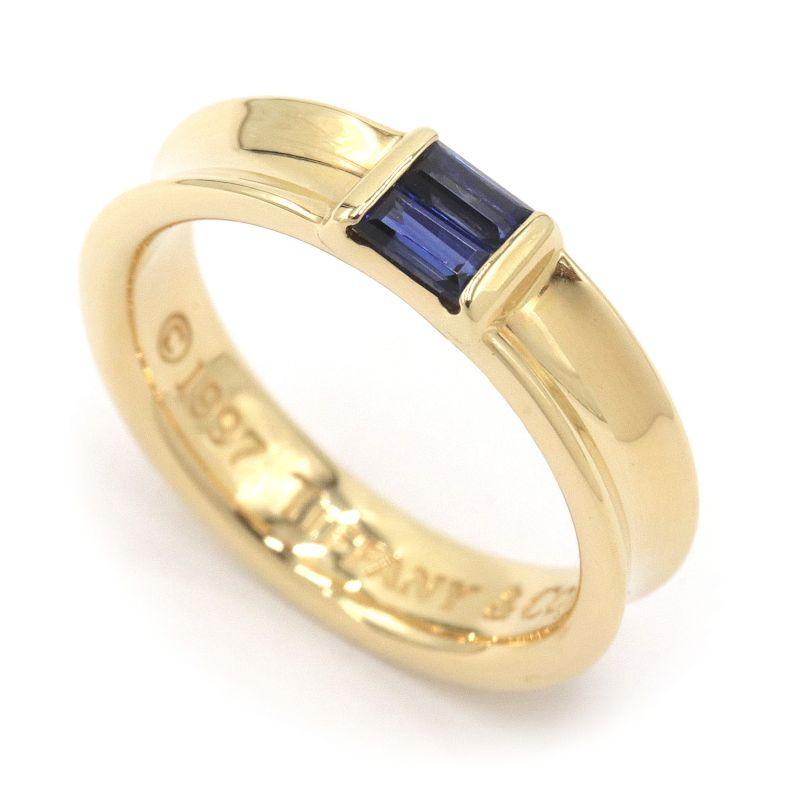 ティファニー サファイア リング スタッキング バンド 11号【15327】