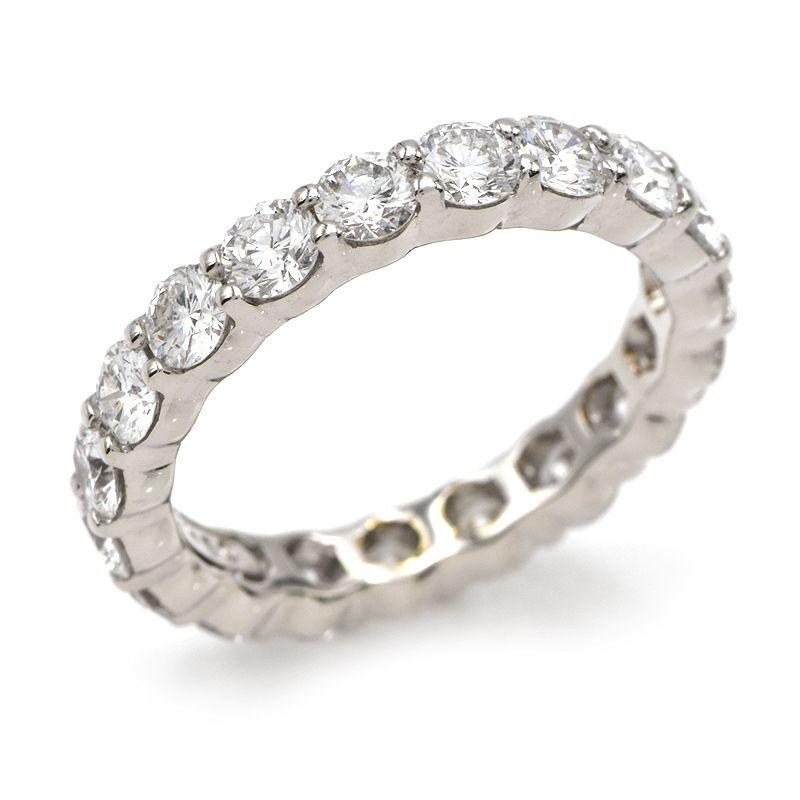 ハリーウィンストン ラウンドカットプロングセットリング 9号 約2.0ct  