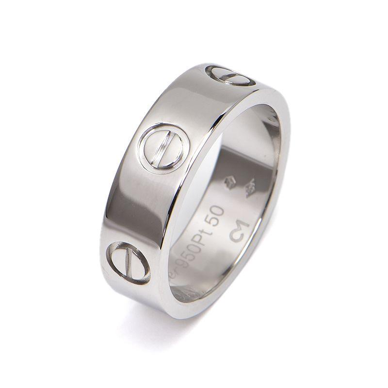 カルティエ Cartier ラブ #48 リング Pt950 プラチナ 指輪 Love Ring