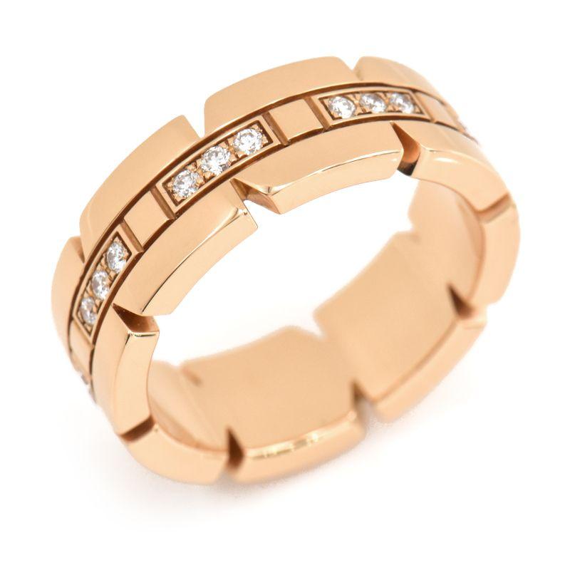TANK（Cartier） カルティエ タンクフランセーズリング #48 8号 K18PG 