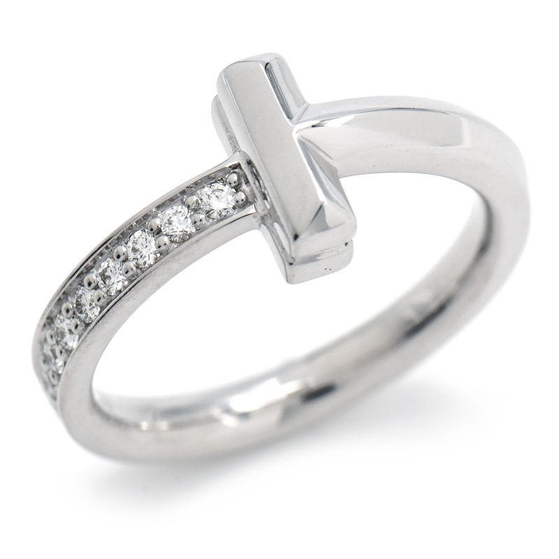 Tiffany T ティファニー ティファニーT Tワンリング 4号 K18WG 新品 