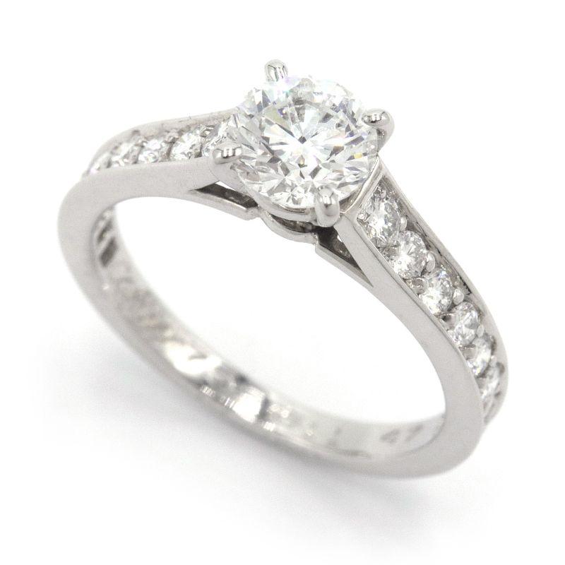 Cartier カルティエ Fカラー/VS1/Good 0.65ct ソリテール1895リング 