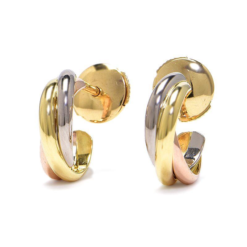 カルティエトリニティスタッドピアス