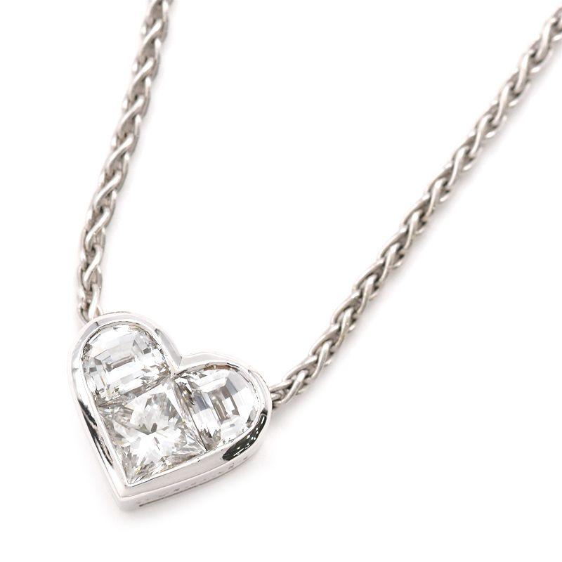 BVLGARI ブルガリ クオーレネックレス K18WG ダイヤモンド ハート  