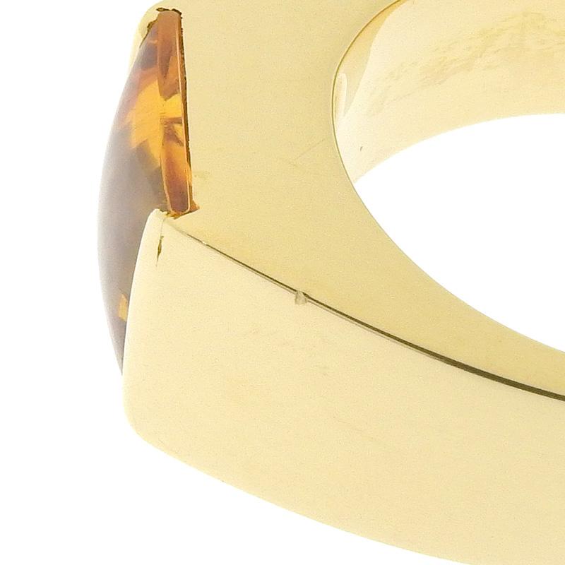 Cartier カルティエ タンクリング シトリン #51 約10.5号 K18YG Cartier カルティエ タンクリング シトリン #51 約10.5号 K18YG