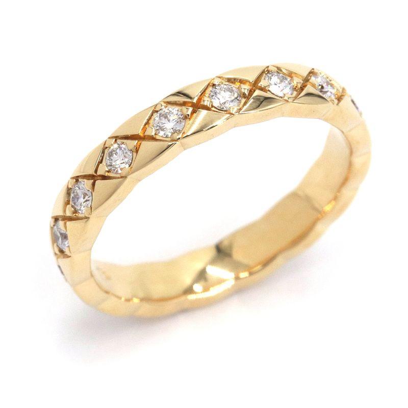 CHANEL シャネル ココクラッシュリング J11872 #48 約8号 K18YG  