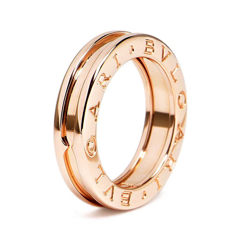 ビー・ゼロワン ブルガリ ビー・ゼロワンリング 1バンド #47 7号 K18PG  