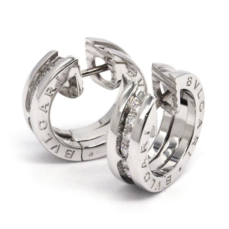 ビー・ゼロワン ブルガリ ビーゼロワンピアス K18WG ダイヤモンド 新品  