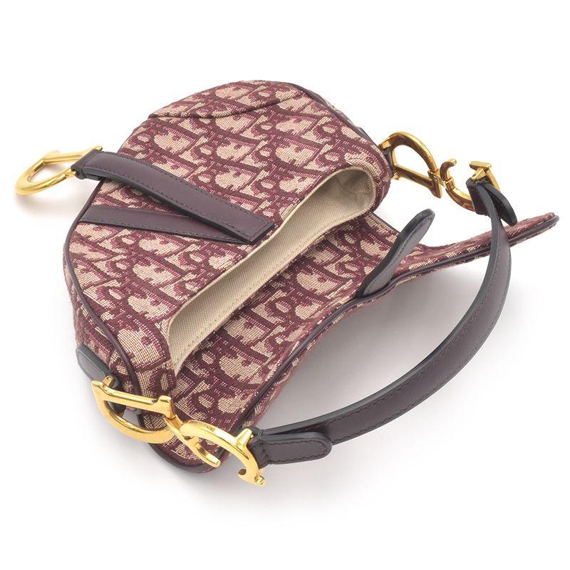 Dior サドルバック Saddle Bag with Strap Black Grained Calfskin | DIOR
