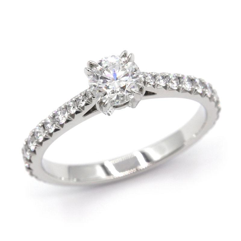 ハリーウィンストン 0.51ct E-VVS2-3EX HWリング ダイヤモンド 