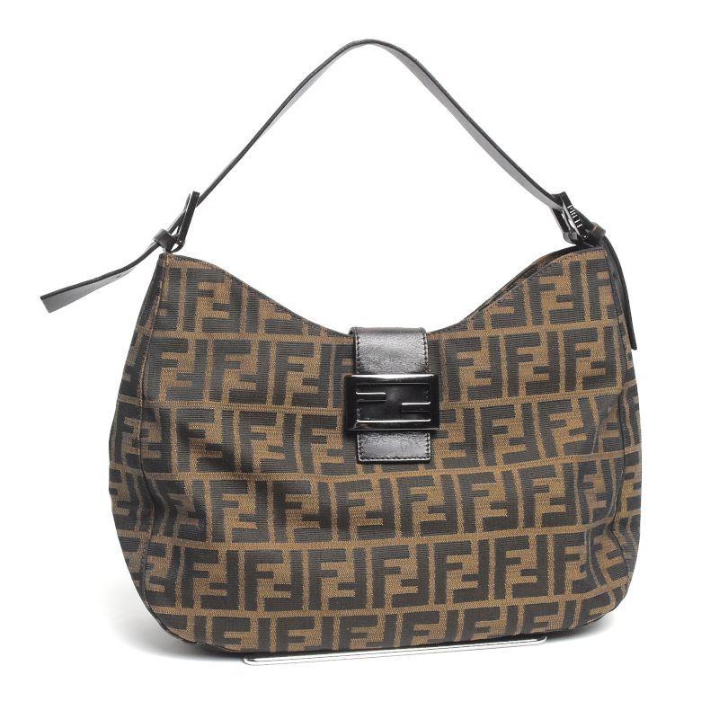 FENDI フェンディ マンマバケットショルダーバッグ 8BR037 キャンバス 