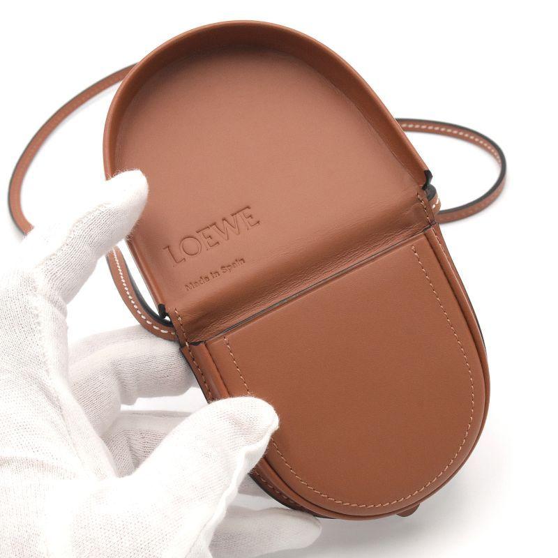 LOEWE ロエベ ヒールポーチミニ 109.54.T15 カーフスキン タン LOEWE ロエベ ヒールポーチミニ 109.54.T15 カーフスキン タン