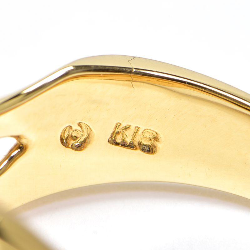 TASAKI タサキ 0.67ctダイヤモンドリング 12号 K18YG 合計0.14ct TASAKI タサキ 0.67ctダイヤモンドリング 12号 K18YG 合計0.14ct