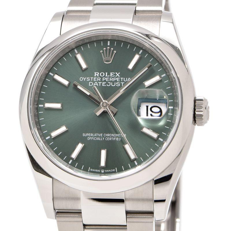 Datejust グリーンダイヤル 自動巻き ロレックス デイトジャスト 126200 [オイスターブレスレット