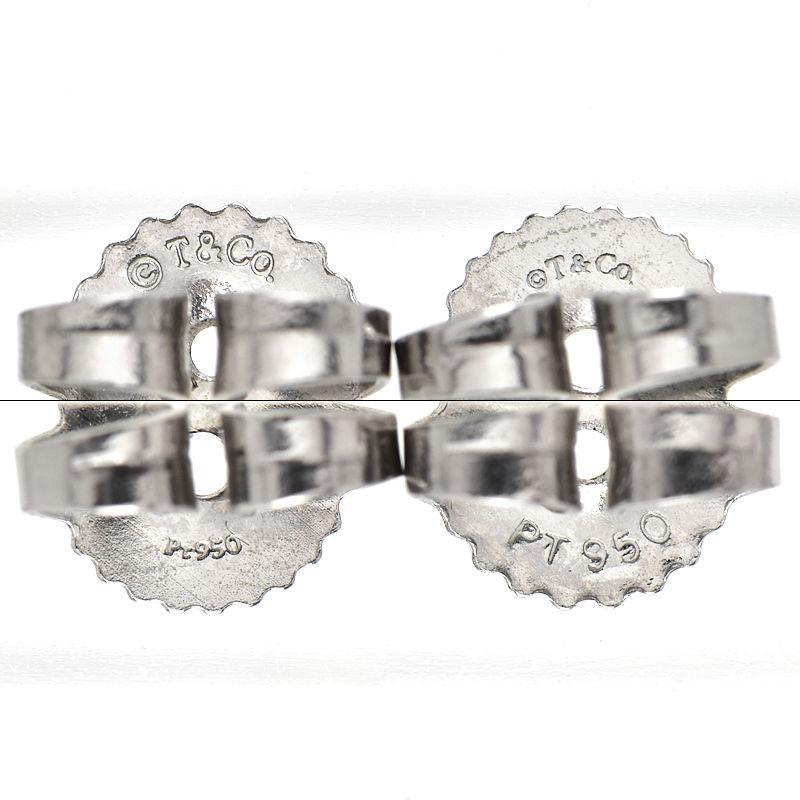 TIFFANY&Co. ティファニー キスピアス Pt950 両耳用 ダイヤモンド 
