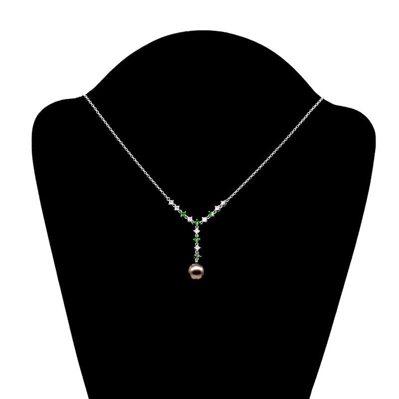 MIKIMOTO（ミキモト） 約11.5mmブラックパールネックレス K18WG 仕上済 