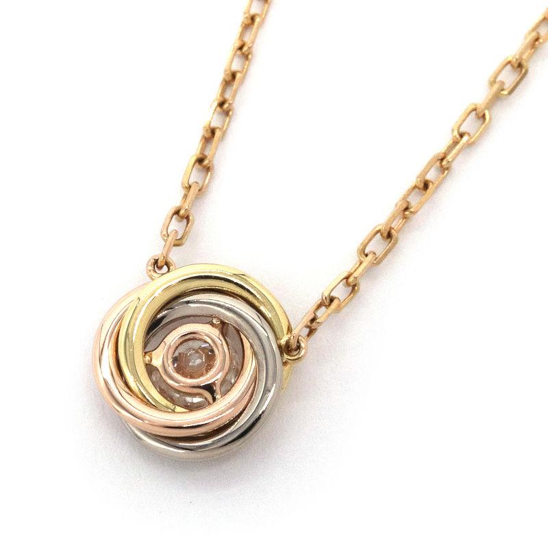 TRINITY（Cartier） カルティエ トリニティネックレス K18PG K18YG 