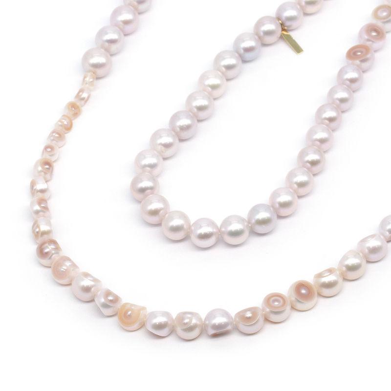 TASAKI タサキ MGタサキ 最大約11.0mmパールスライスドネックレス  