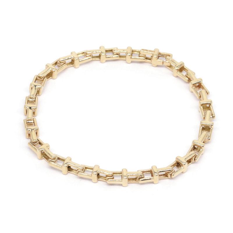 TIFFANY&Co.（ティファニー） Tナローブレスレット 約15.5cm K18YG T