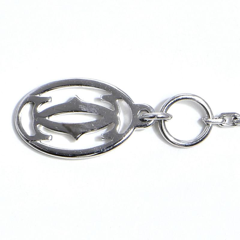 カルティエ ダムール ダムールネックレス XS B7224515 K18WG 0.04ct 