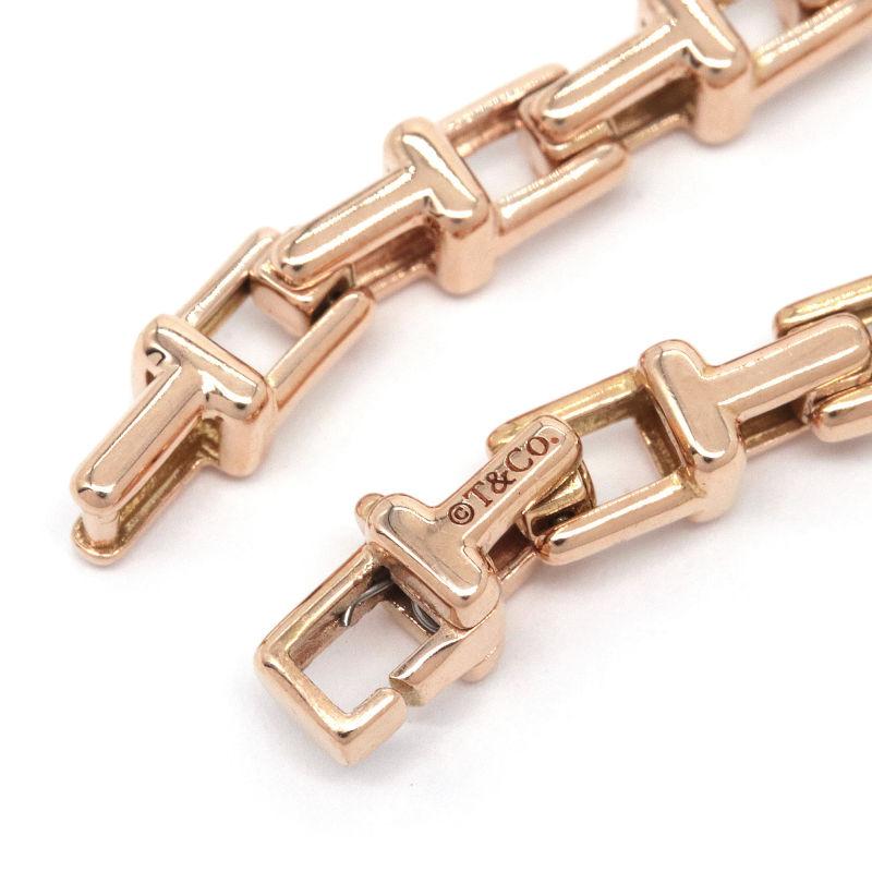 TIFFANY Tナロー チェーン ブレス K18ピンクゴールド ティファニー 20代 ファッション TIFFANY Tナロー チェーン ブレス K18ピンク