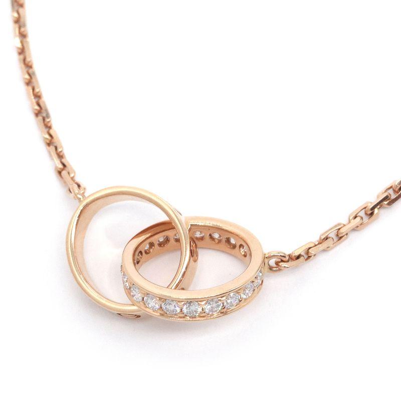 LOVE（Cartier） カルティエ ベビーラブネックレス K18PG ダイヤモンド
