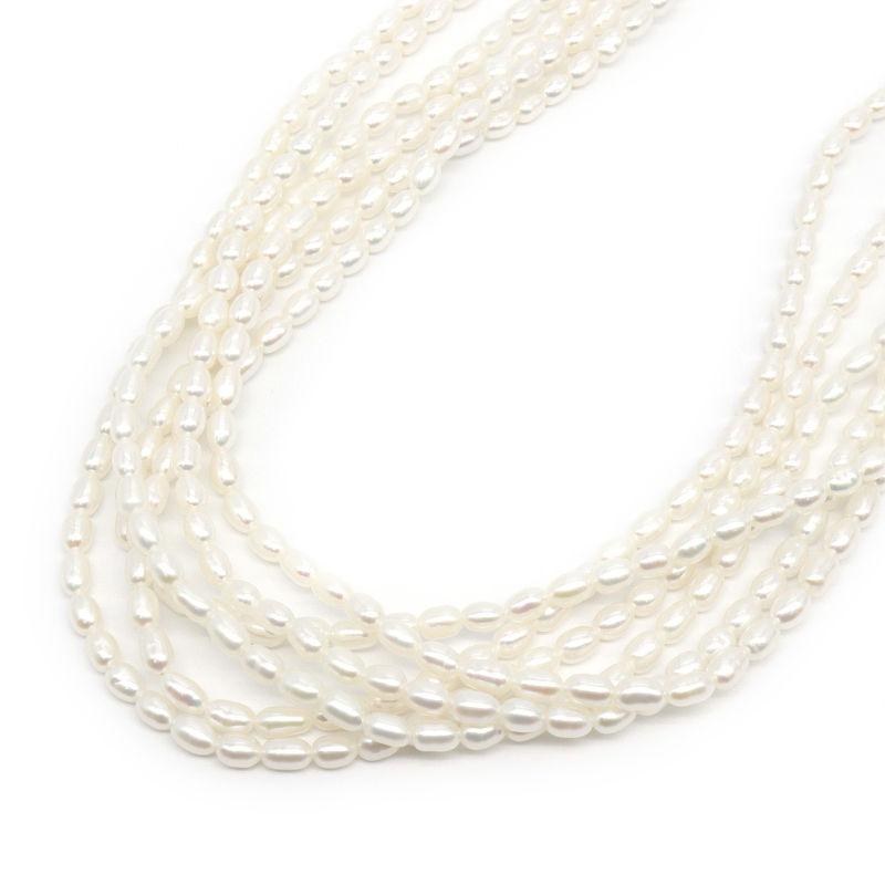 MIKIMOTO（ミキモト） 6連ライスパールネックレス K18YG 小粒 ドロップ