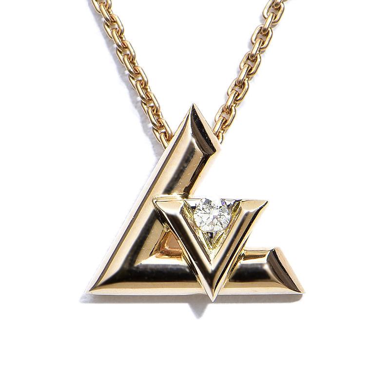 Louis Vuitton ネックレス 三角形ペンダント LOUIS VUITTON（ルイ・ヴィトン） ペンダントLVヴォルトワンPM Q93813