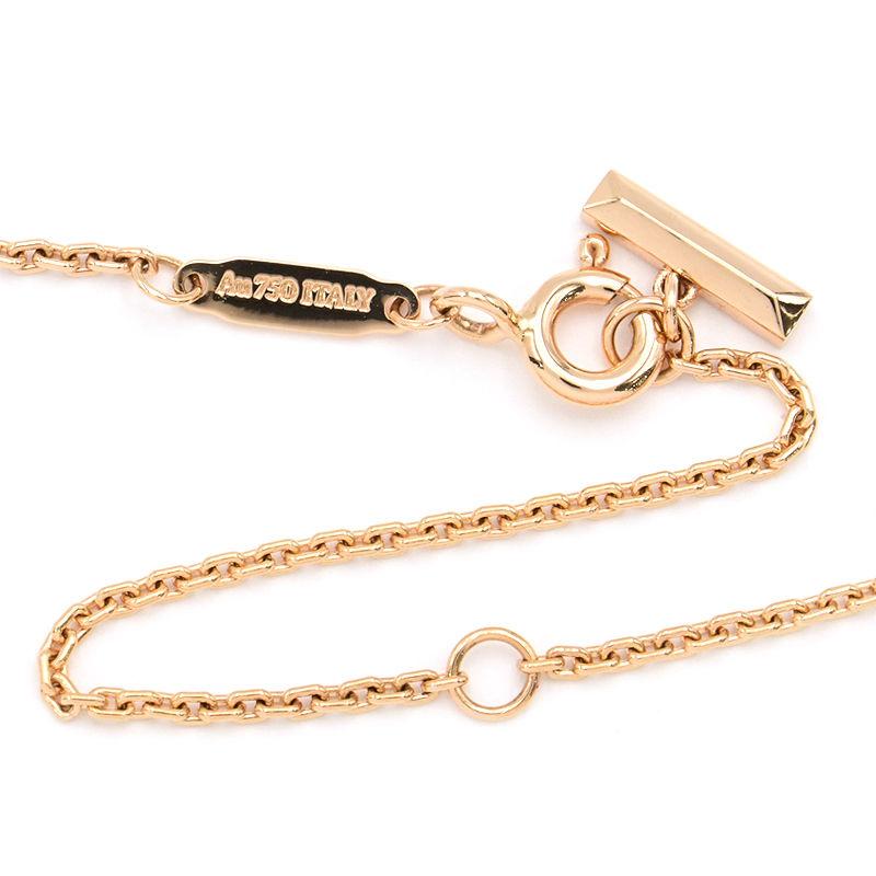 Tiffany T ティファニー Tワンミニサークルペンダント 74391443 K18RG 