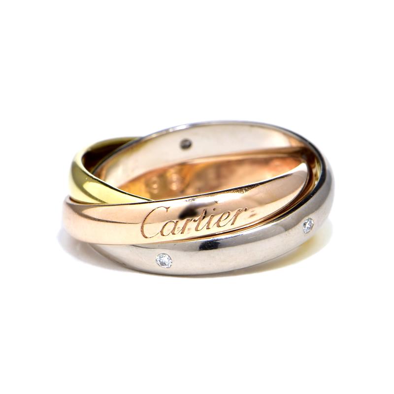 TRINITY（Cartier） カルティエ トリニティリング #49 12号 K18WG 