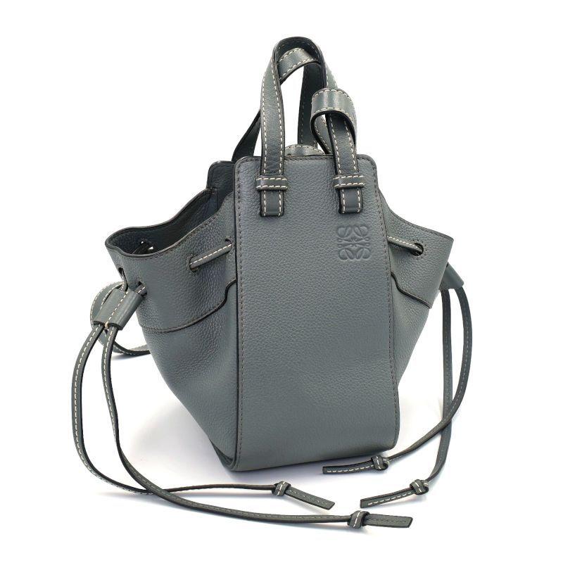 Hammock（LOEWE） ロエベ ハンモックバッグ ミニ カーフレザー ブルー 