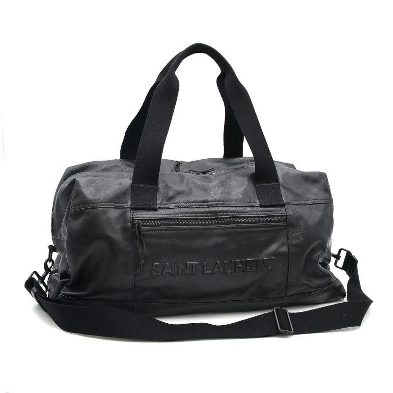SAINT LAURENT サンローラン ヌックスダッフル 594400 レザー ブラック