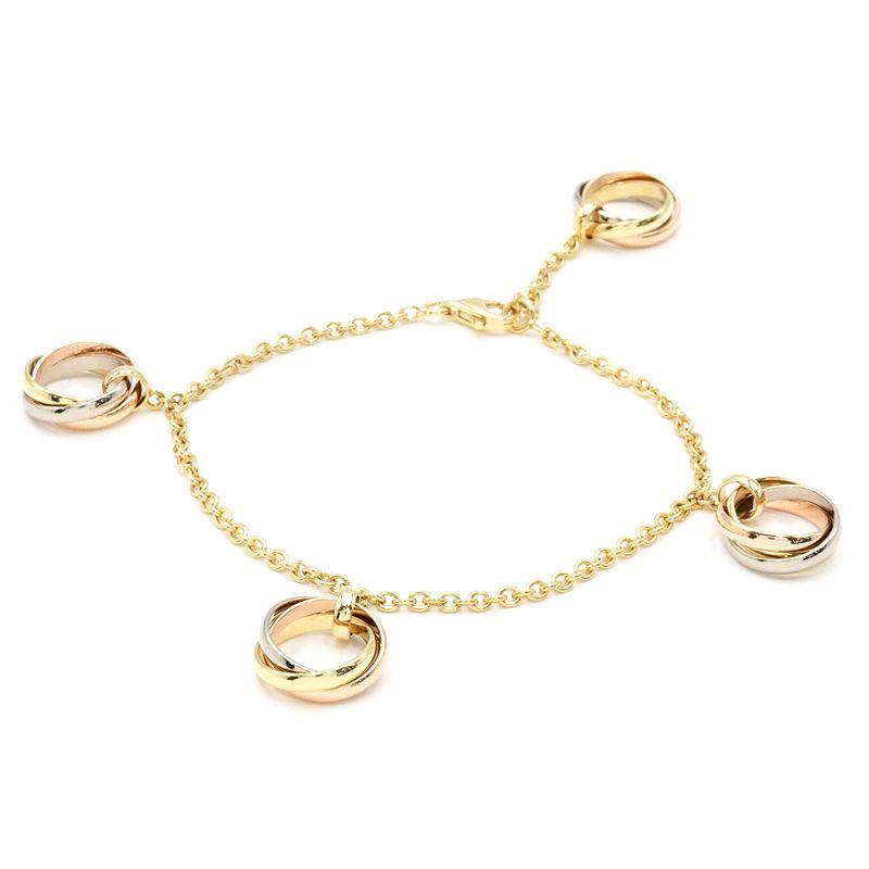TRINITY（Cartier） カルティエ トリニティブレスレット K18YG K18WG